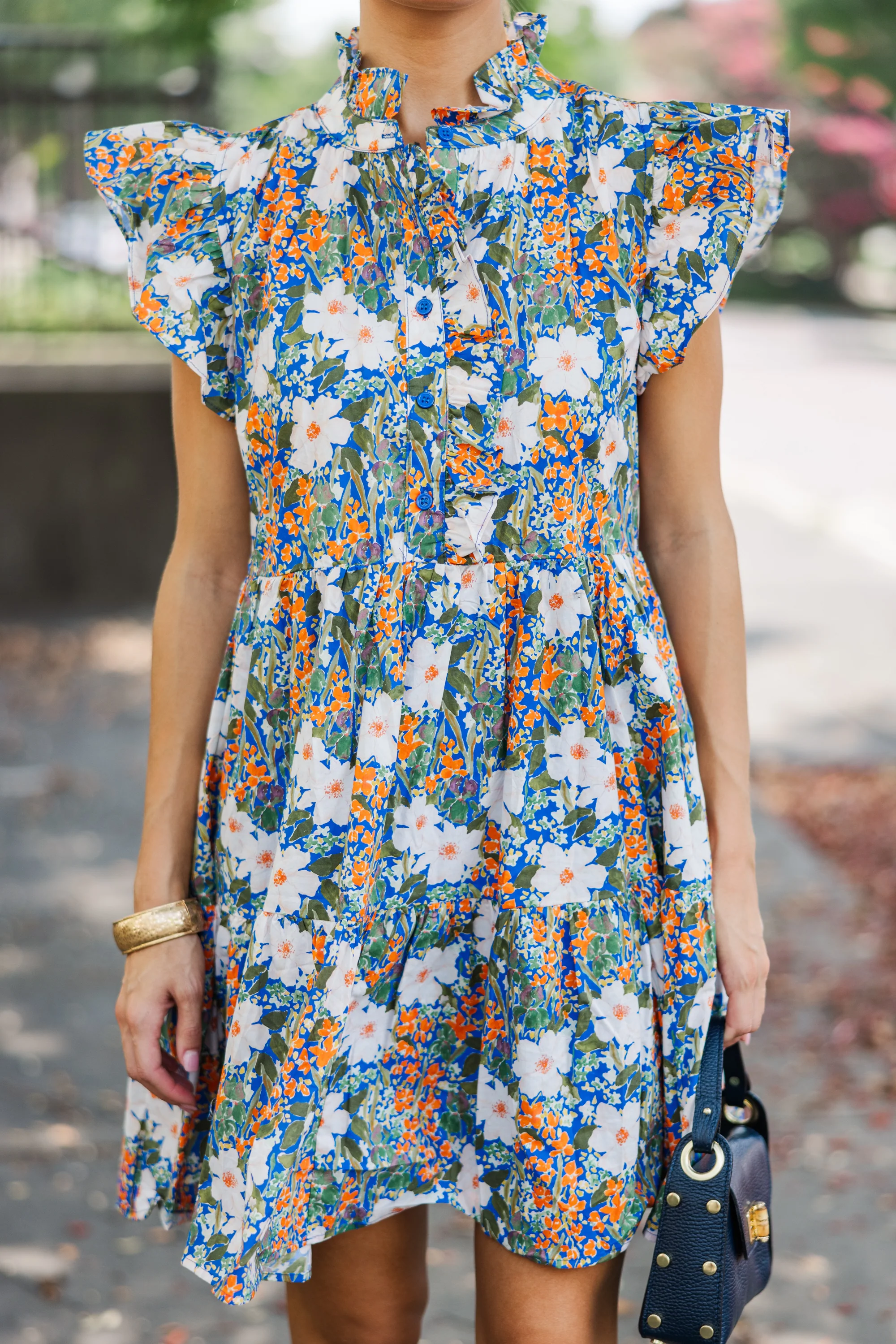 Blue Floral Dress