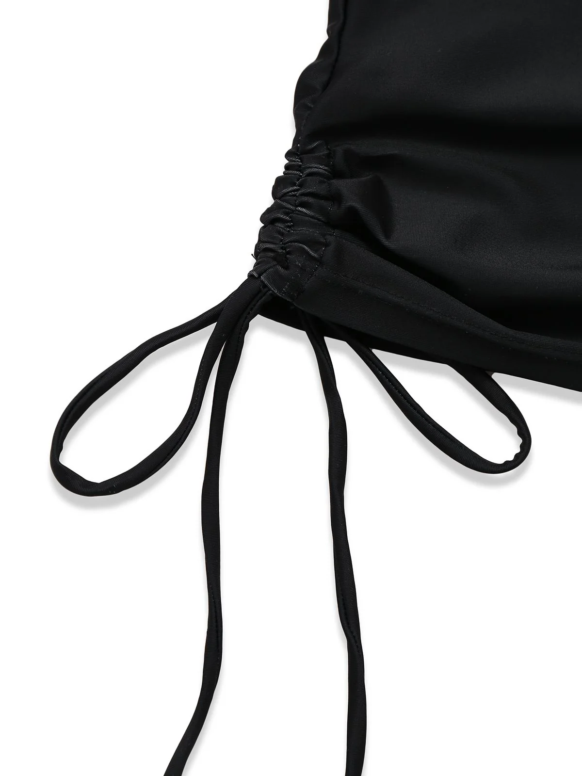 Black  Steampunk Halter Skeleton Rose Swimsuit