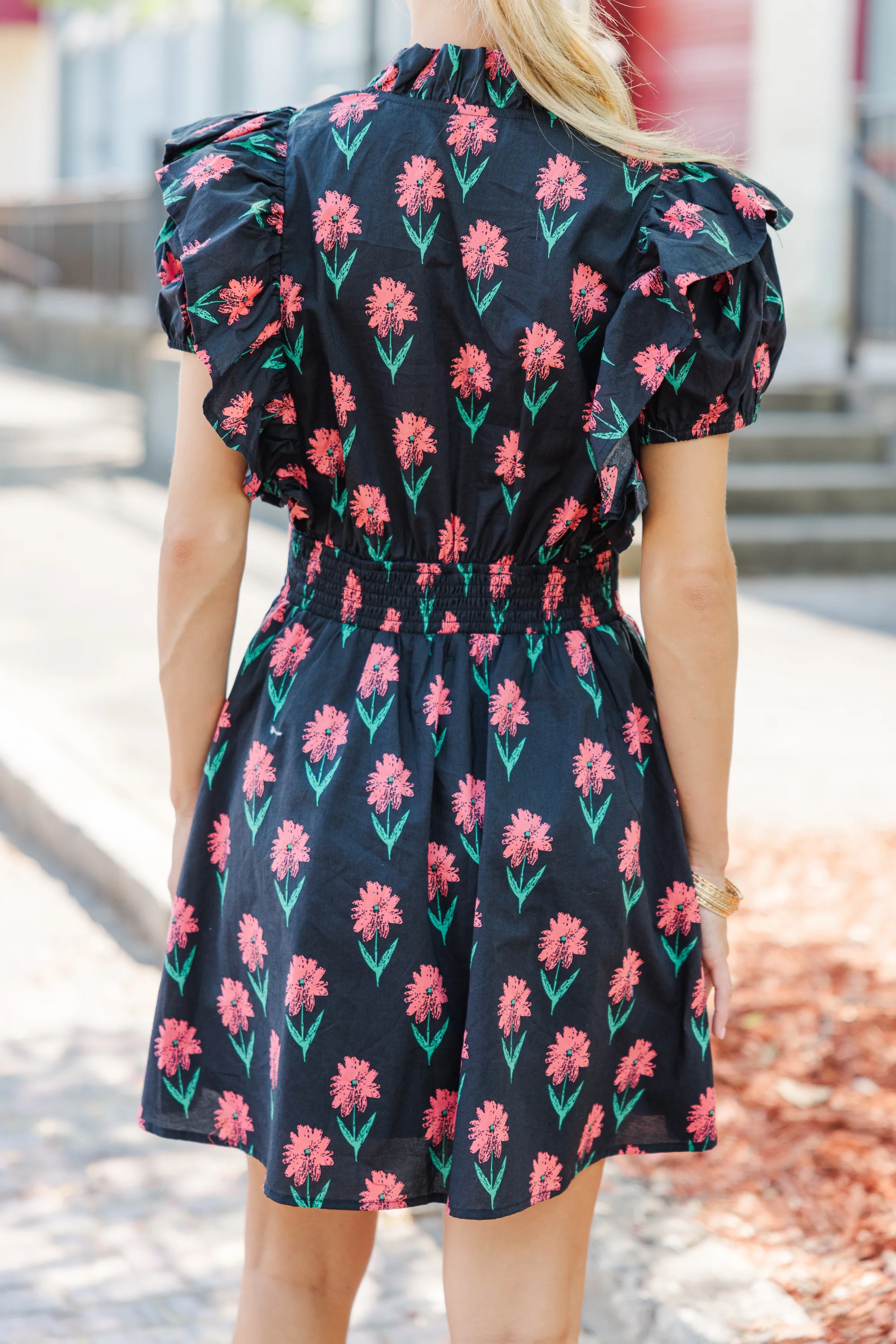 Black Floral Dress