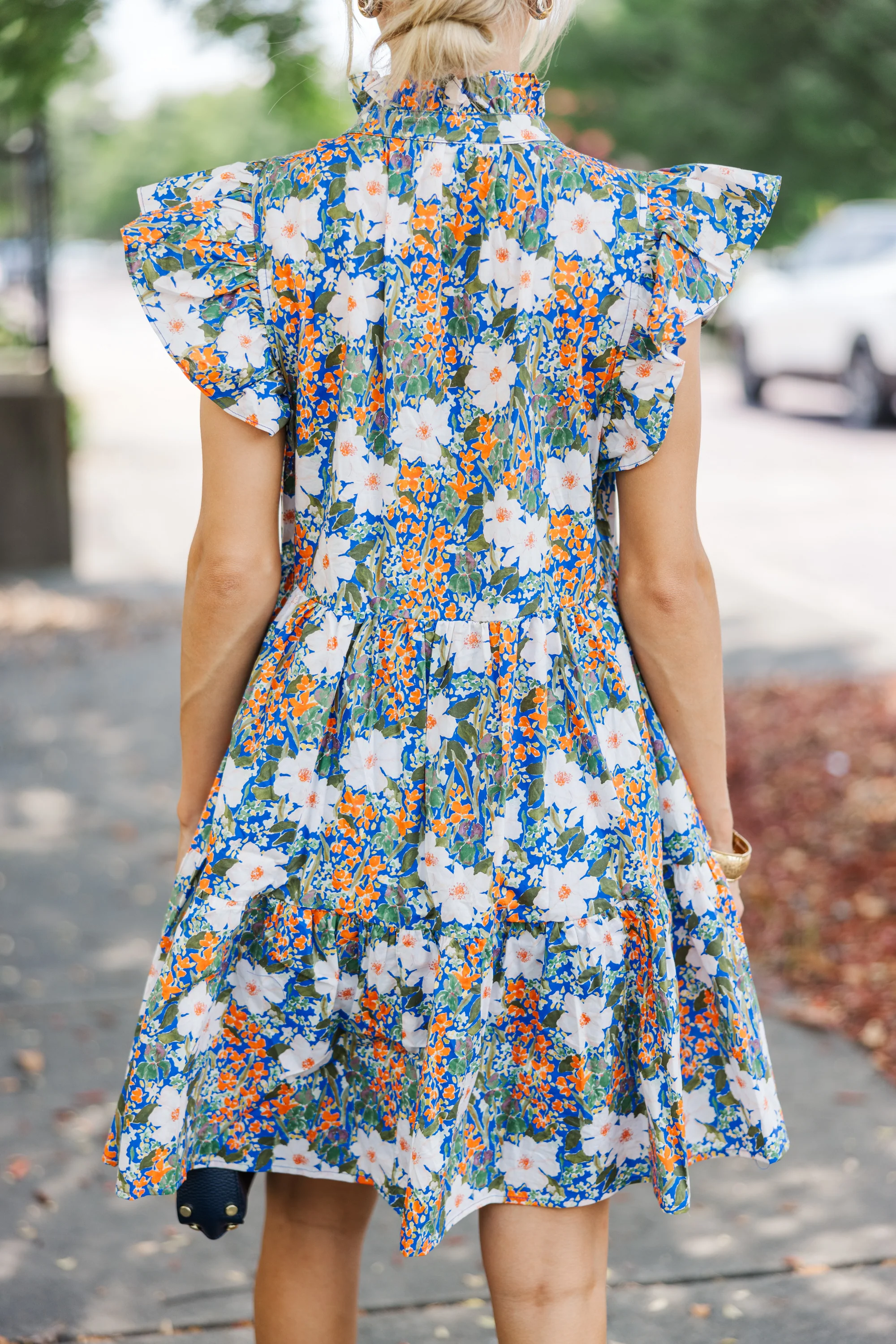 Blue Floral Dress